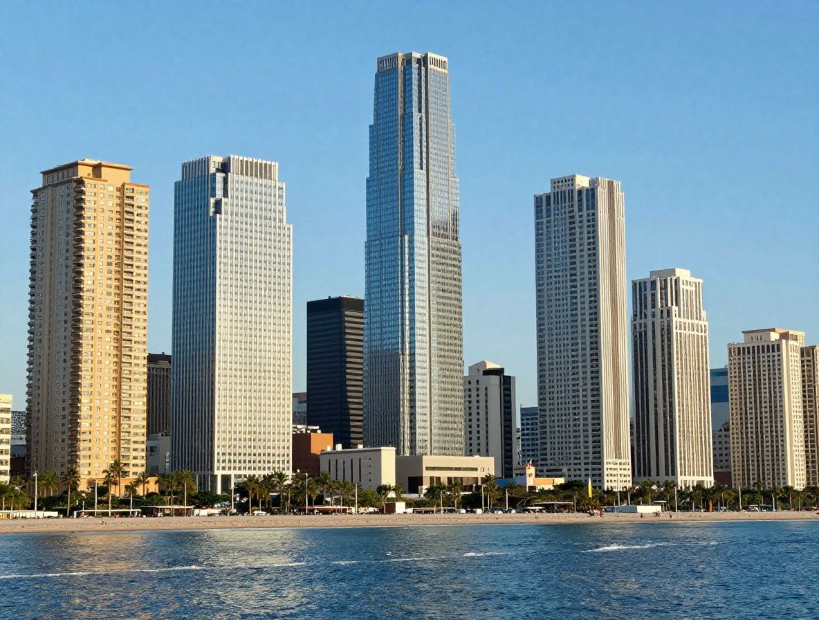 Vista aérea de Santorini al amanecer con casas blancas encaladas y cúpulas azules sobre acantilados sobre el mar Egeo